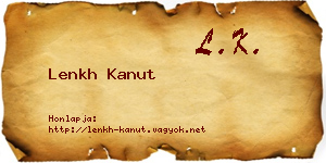 Lenkh Kanut névjegykártya